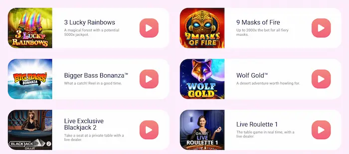 Spin Galaxy Casino bonuses